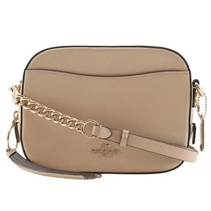 Coach COACH Shoulder Bag 29411 Leather Beige Camera Women's